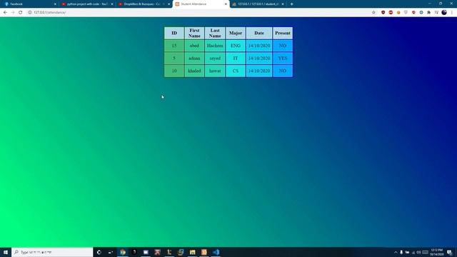 Face Recognition Attendance System ( Python ) + Website смотреть онлайн