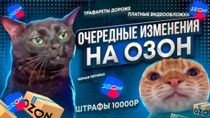 Озон для продавцов. Трафареты стали дороже. Штрафы 10000р за карточку товара. Готовые видеообложки.