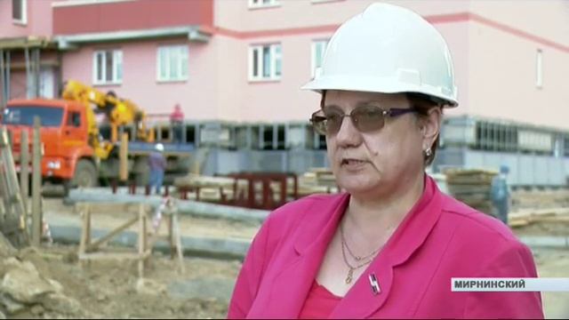 В Мирном завершается строительство нового общежития для молодых специалистов АЛРОСА