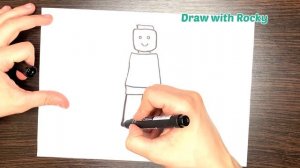 How to Draw LEGO Man | easy Drawing