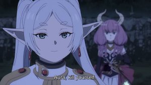 Frieren telling Aura to KILL herself | Frieren: Beyond Journey's End - Episode 10