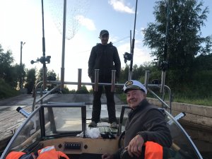 За судаком на Ладогу. Креницы, база Горизонт, выход через протоку 7 км.