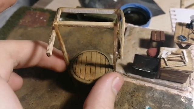 ВИДЕОУРОК. Как сделать КОЛОДЕЦ для диорамы. 1/35.