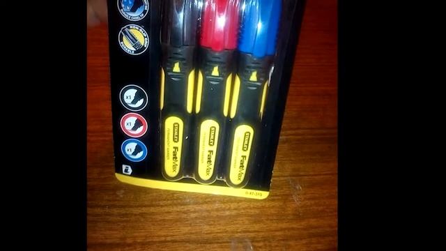 Маркеры строительные. Stanley Fat Max. Набор маркеров 3 шт. Мини ТЕСТ