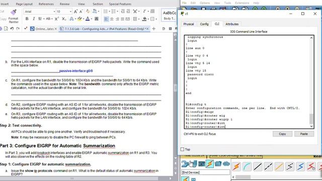 Configuring Advanced EIGRP for IPv4 Features 2 смотреть онлайн