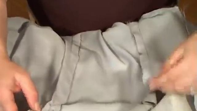 Притачивание подкладки.