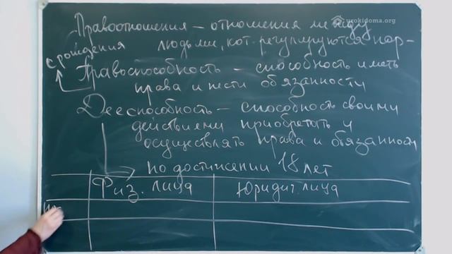 Правоспособность и дееспособность.