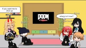 Chainsaw man Fiends React to DOOM ETERNAL (BFG 10000)
