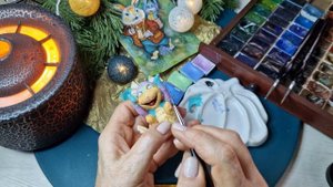 Мастер класс по бескаркасной ватной игрушке "Навстречу чудесам" часть 11