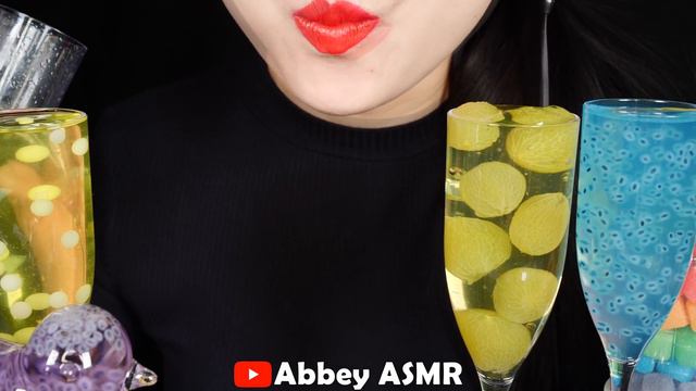 ASMR RAINBOW DRINKS DRINKING SOUNDS 신기한 물 먹방 EDIBLE ORBEEZ, FROG EGGS, BABY BOTTLE, JELLO BIRD GLAS смотреть онлайн
