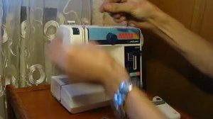 Sewing machine Швейная машина Mini Jaguar 281 test намотка нитки на шпульку