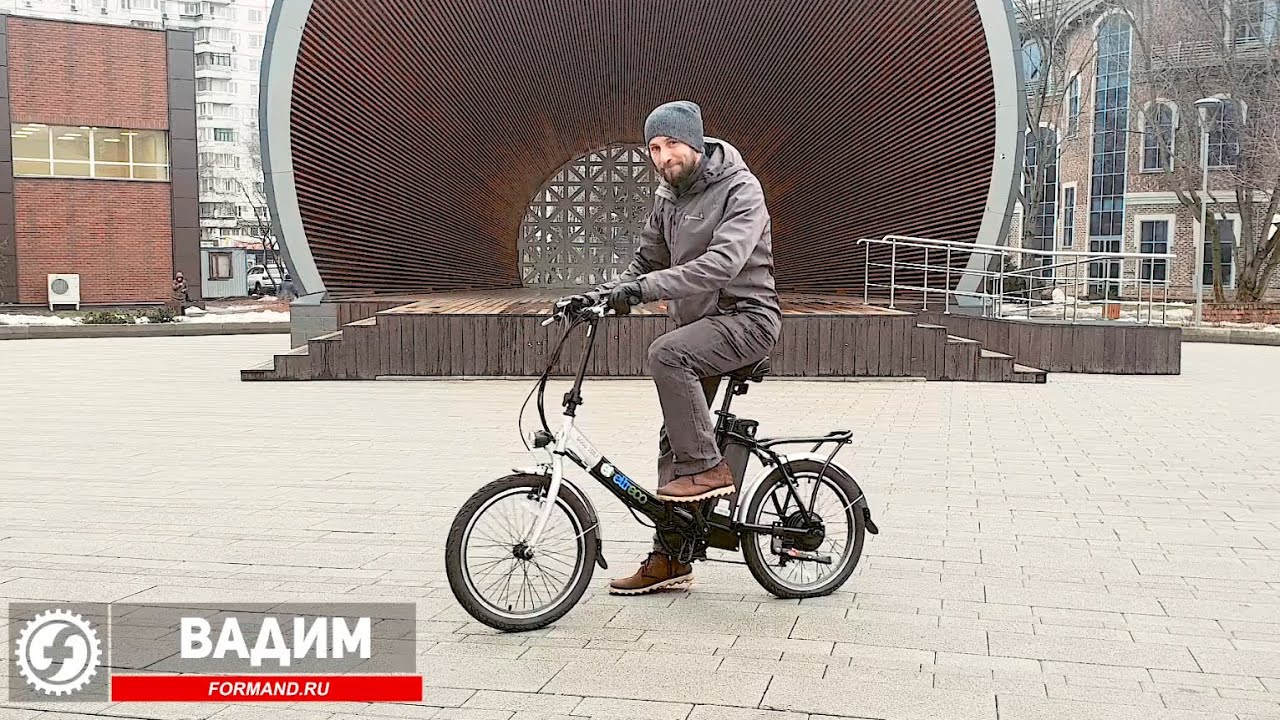 Тест-драйв ELTRECO GOOD 350w – недорогой велогибрид | Обзор взрослого складного электровелосипеда