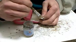 Как приклеить ремешок у сандали, босоножки