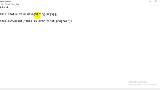 java first program || how to run java first program||java permanent path setting ||cs506 lec 2 java