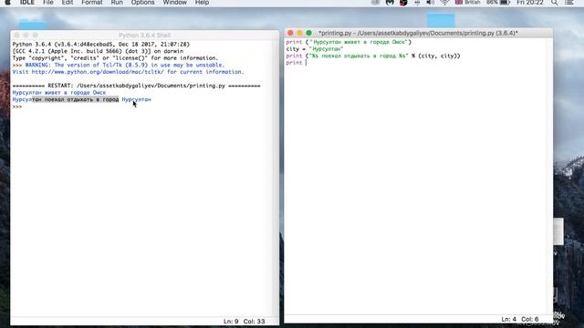 Изучаем Python 2019 #7 - печатаем про Нур-Cултан | Обучение программированию на языке Python смотреть онлайн