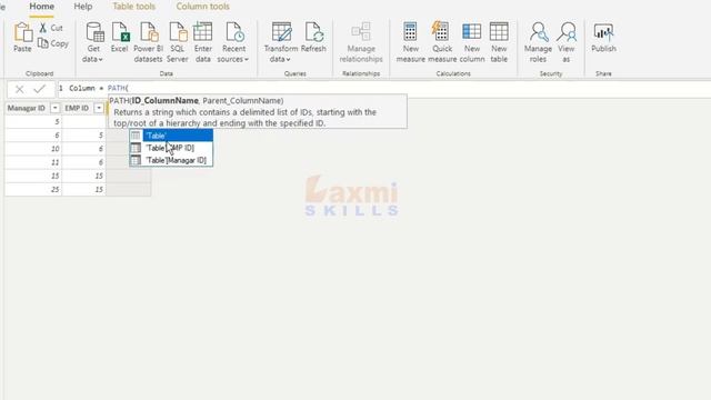 PATH function (DAX) - DAX function PATH in power bi Part1