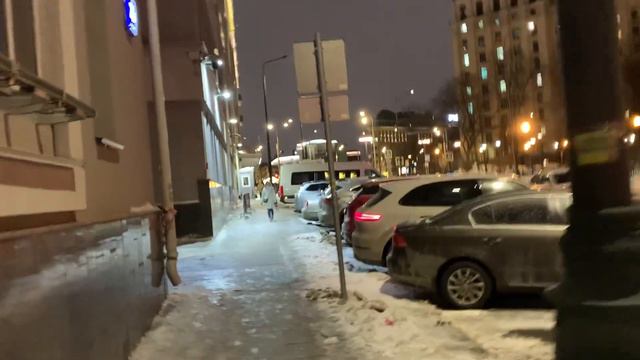 Прогулка по Новой Басманной улице до Высотного здания у Красных Ворот, г. Москва, 02.02.2024