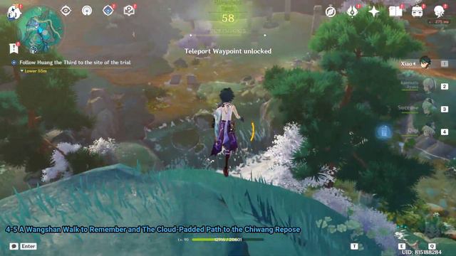 All 4.4 World Quests Mt Laixin, Chenyu Vale Upper Vale, Chenyu Vale Southern Mountain Genshin Impac смотреть онлайн