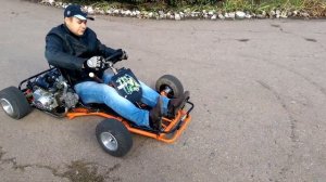 Картинг с двигателем альфа 72 см3