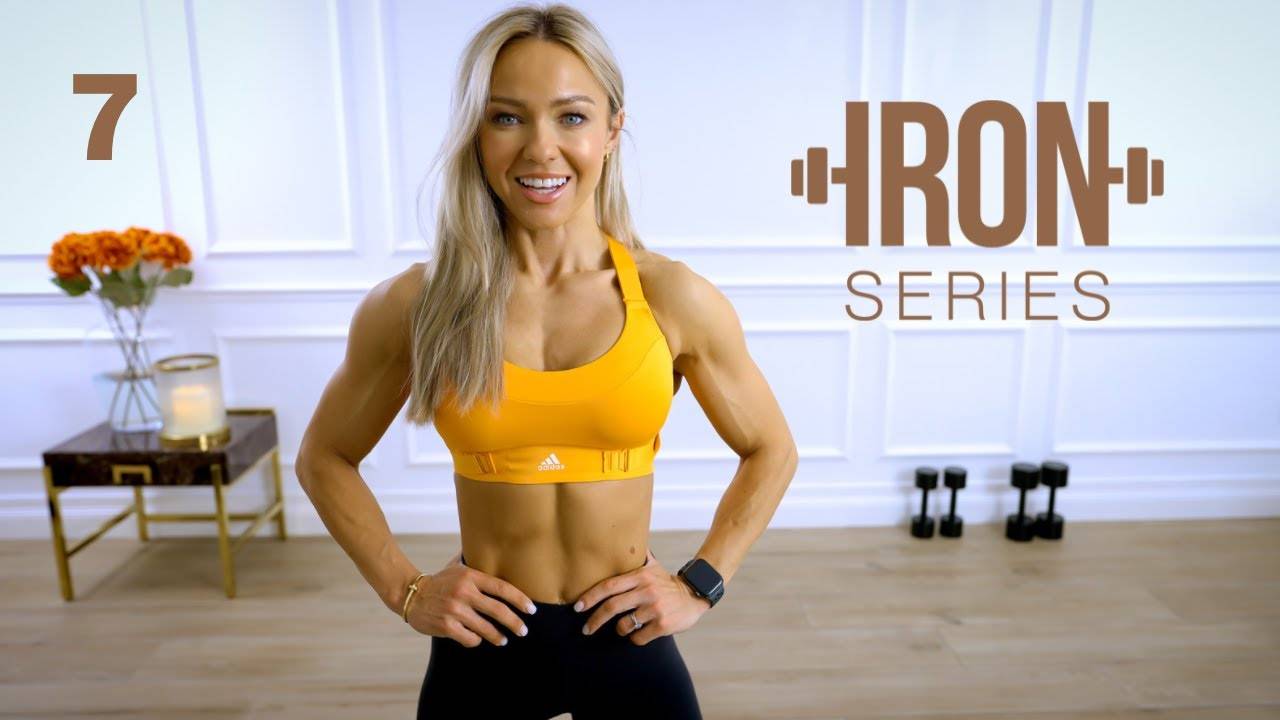 Caroline Girvan - IRON Series 30 Min Shoulders & Triceps Workout - Dumbbells _ 7