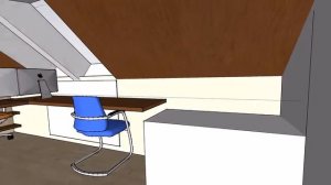 3D interior sketchup example - проект дома JASPIS