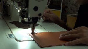 Швейная Машинка для Кожи Аврора 0302D. Сшиваю обложку Под Документы.