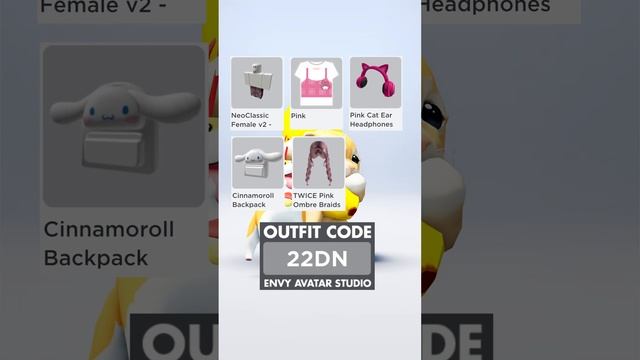 ROBLOX 0 ROBUX OUTFIT IDEA PINK ? #shorts