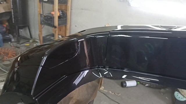 Покраска бампера краскопультом Walcom slim xlight 1.4 hte. Тест новой воздушной линии. смотреть онлайн