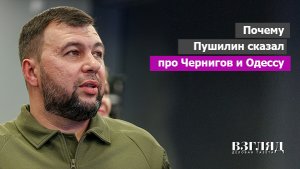 Будущее СВО. Версия Дениса Пушилина. Чем важны Чернигов и Одесса