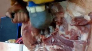 обвалка мяса(свинины)плече-лопаточный отруб,тазобедренный отруб,корейка,грудинка.