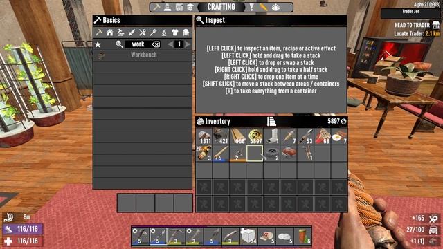 Workbench AND Minibike? | 7 Days To Die Alpha 21 Gameplay смотреть онлайн