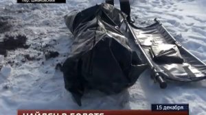 Нашли вмерзший в болото труп
