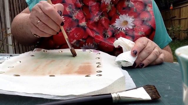 Painted background for ribbon embroidery.check out my blog at laouami@blogspot.co.uk смотреть онлайн