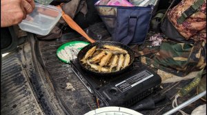 Кто то ловит уклейку, а кто то купается. Осень. Рыбалка с моста