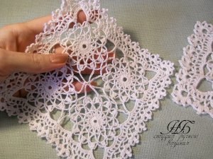 Ажурный квадратный мотив # 10.