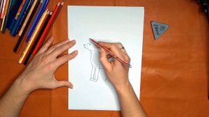 Как нарисовать рождественского оленя. Онлайн-школа рисования "Малевашки"