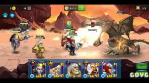 HOW TO BEAT LEVEL 10 THE FIRE DRAGON, VOLCANO, SENTINEL ISLAND IN BATTLE ARENA