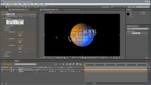 Вращение текста вокруг объекта в After Effects