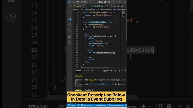 Event Bubbling In JavaScript - Issue with nested events onClick of child event parent event trigger