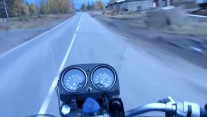 Разгон по трассе на Урале Test Drive a motorcycle