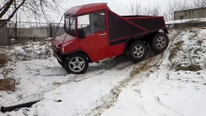 Тандем 6х6. (Проходной редуктор среднего моста)