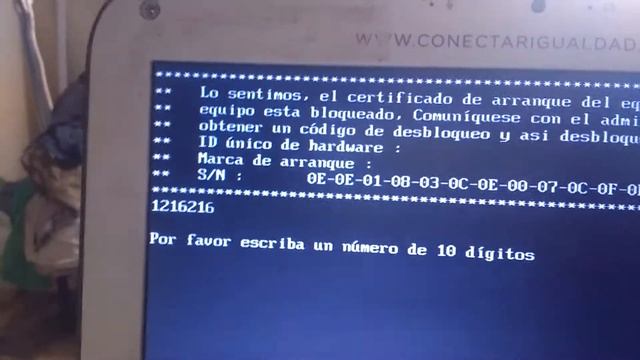 Desbloqueando mi Netbook del gobierno