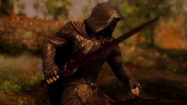 TES V - Skyrim Mods: Frankly HD Nightingale Armor and Weapons