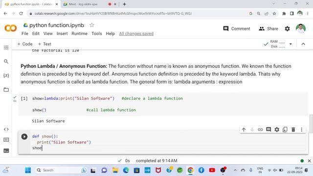 #3. Python Lambda (Anonymous) Function || Python Tutorial || Silan Software || pythonTpoints