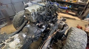 Свап V8 в Nissan Patrol первые трудности.