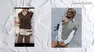 Женские вязаные жилеты и безрукавки - вдохновляющая подборка идей для стильного гардероба.