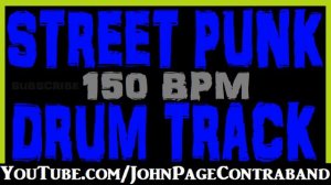 Street Punk Drum Backing Track 150 bpm Free Beat for Guitar and Bass Players