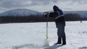 ледобур из китайской бензопилы
