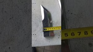 Якутская пешня из рессоры от газели.Своими руками,вес -2кг.продолжение следует.