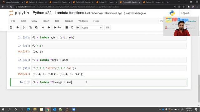 Python #22: Lambda functions | Tutorial by APDaga